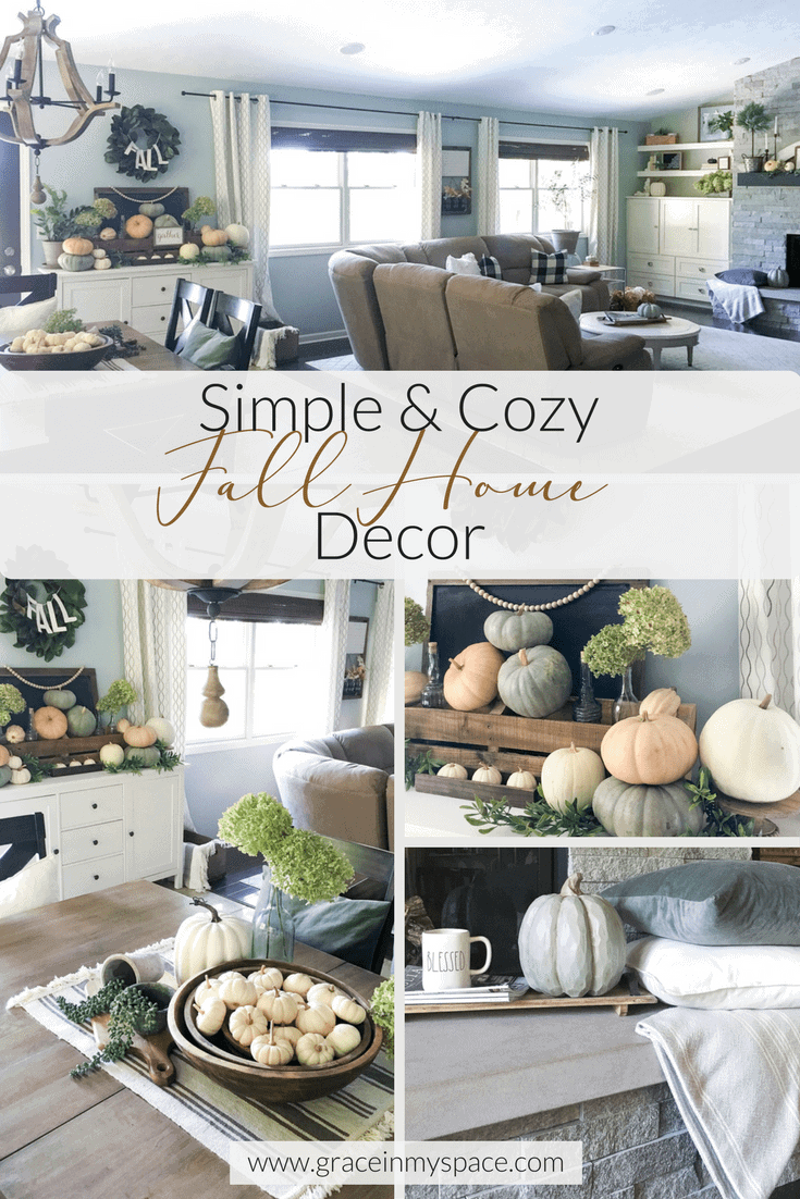 Looking for fall home decor ideas? I'm excited to share a simple fall decor home tour along with 7 other talented home decor bloggers with you today.