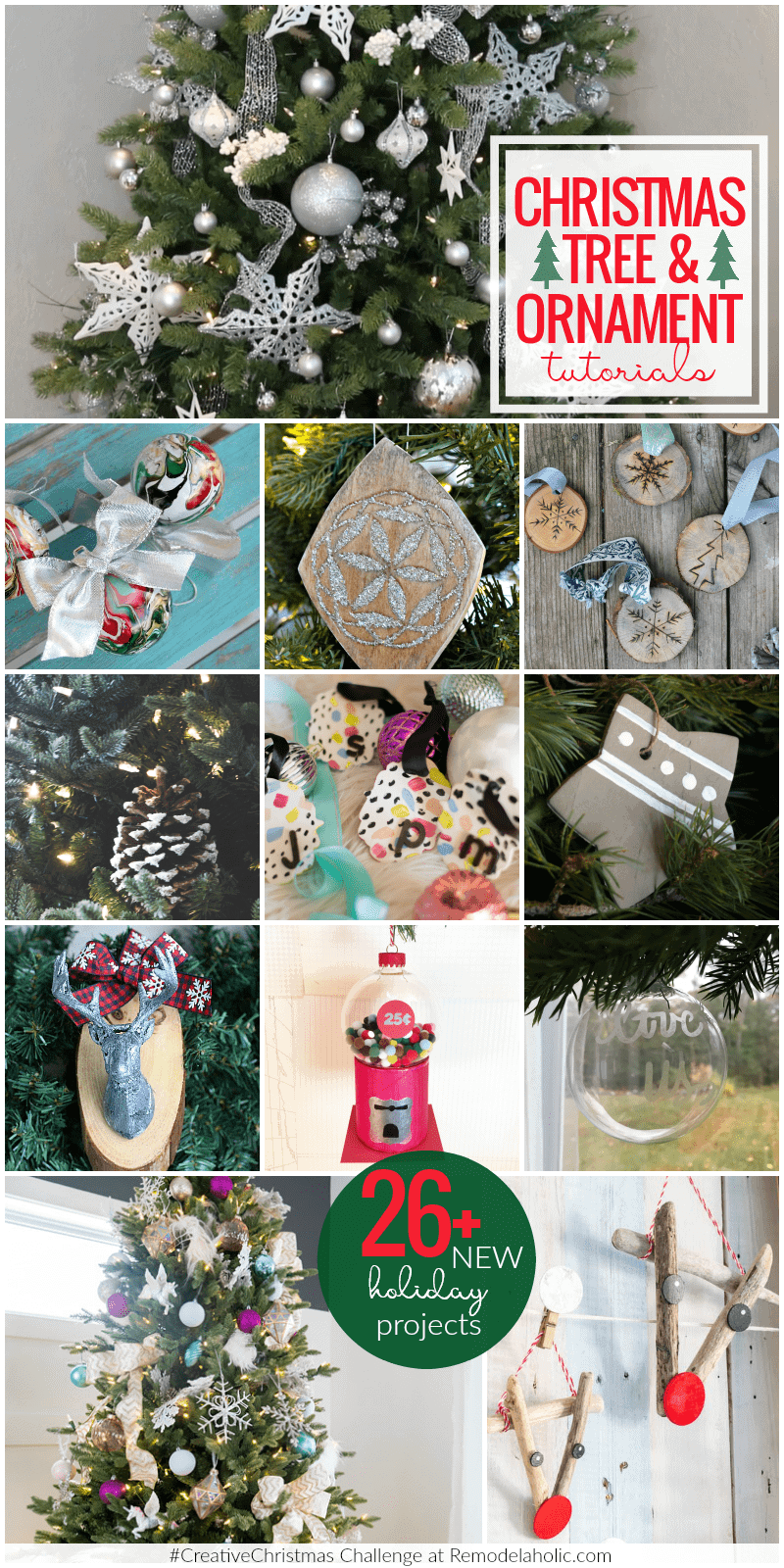 Who's looking for simple Christmas DIY projects? The #CreativeChristmas series on Remodelaholic, where there will be so many project tutorials and ideas, plus the week-long link party for any and all Christmas projects has begun!