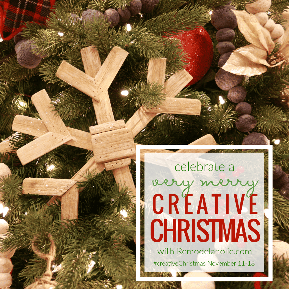 Who's looking for simple Christmas DIY projects? The #CreativeChristmas series on Remodelaholic, where there will be so many project tutorials and ideas, plus the week-long link party for any and all Christmas projects has begun!