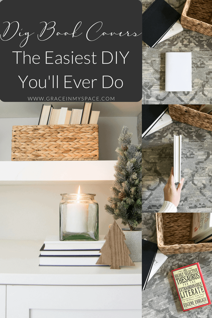 Do you want to make your book shelves look cohesive? I've got the simplest and easiest DIY book covers you've ever done up on the blog for you today.