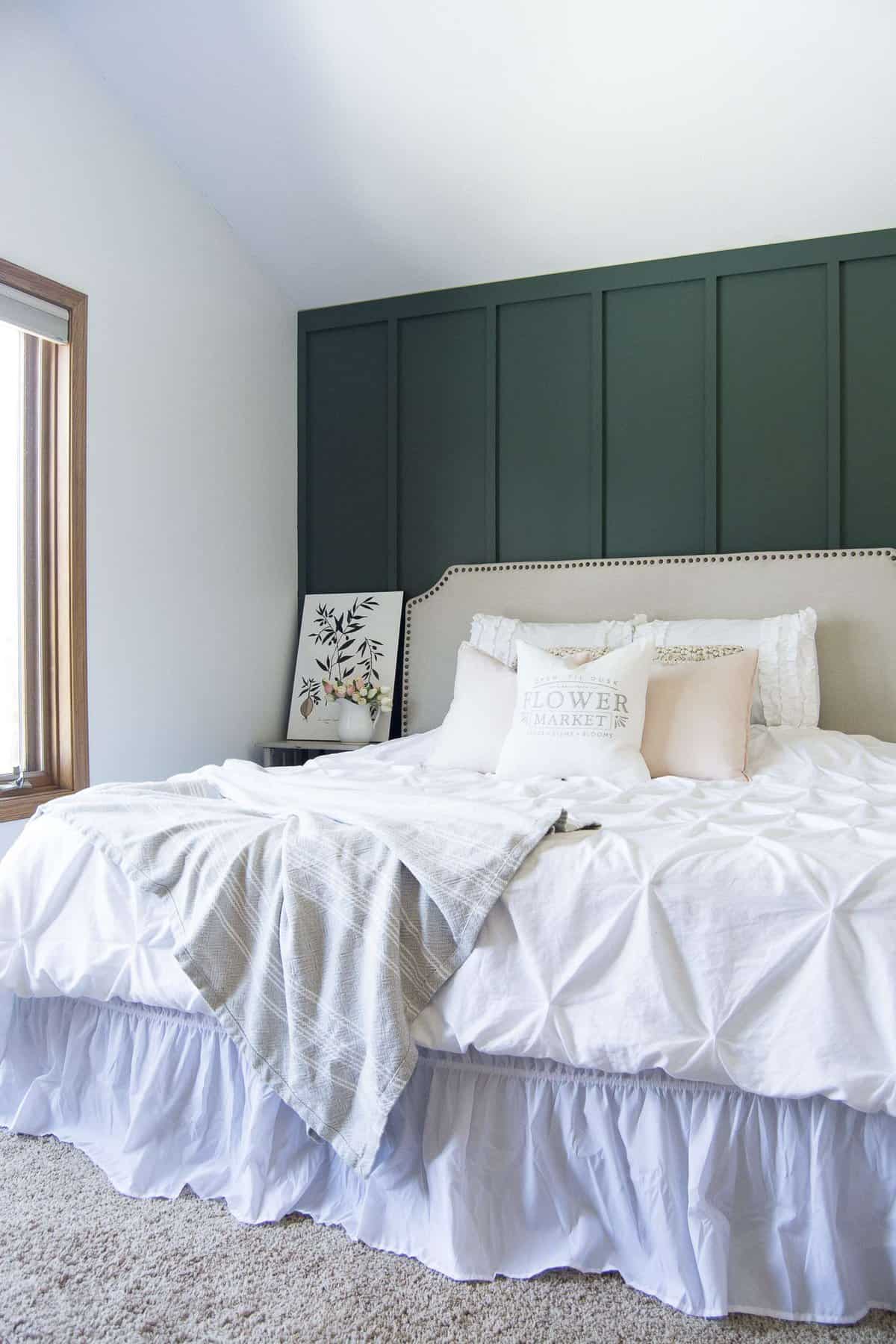 Modern Farmhouse Bedroom Accent Wall Master Bedroom