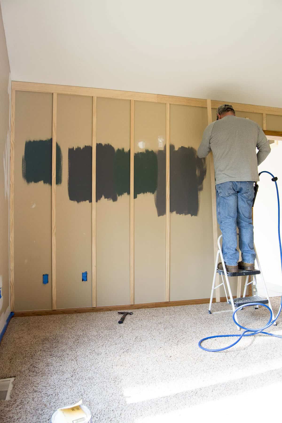 Modern Farmhouse Bedroom Accent Wall Master Bedroom