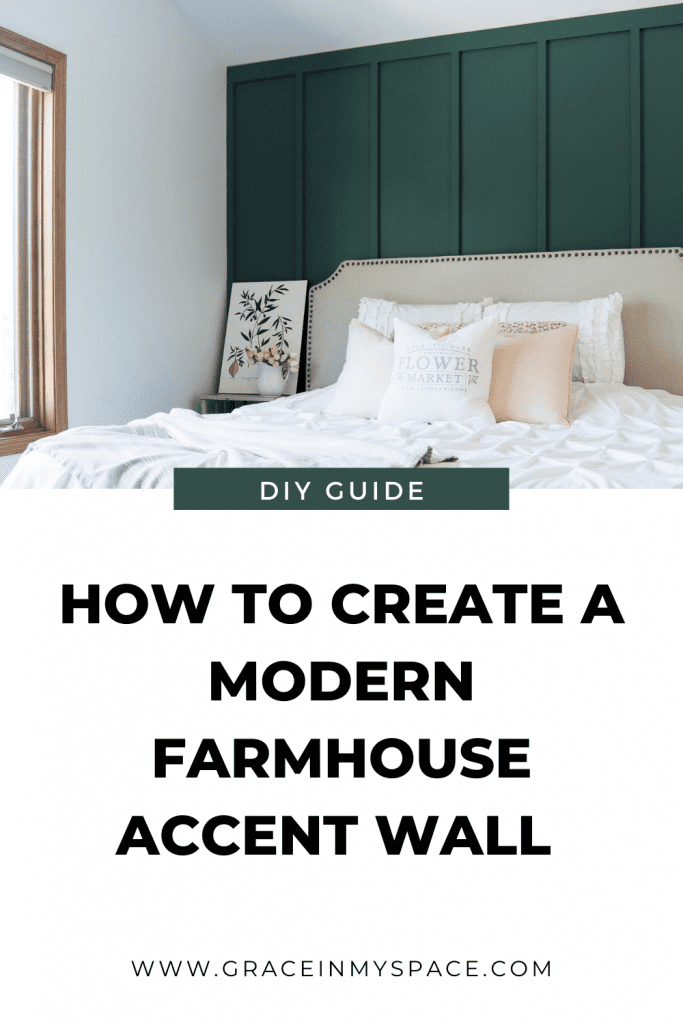 Modern Farmhouse Bedroom Accent Wall Master Bedroom Makeover Grace In My Space