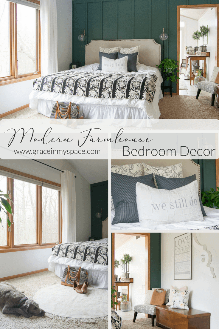 Modern Farmhouse Bedroom Decor: Finishing Touches - Grace In My Space