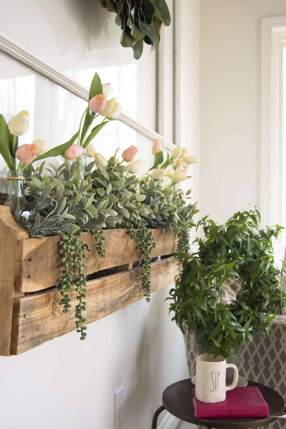 Are you looking for an easy way to bring the outdoors in without any fuss? Today I'm sharing my indoor faux window box idea for how to create an outdoor space right inside your home. No dirt. No watering. No sun needed.