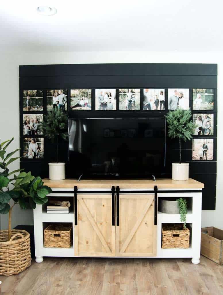 This DIY tutorial gives you the basic steps to create a shiplap accent wall! Complete this easy accent wall in one day for an easy way to heighten design. #fauxshiplap #shiplapaccent #fromhousetohaven