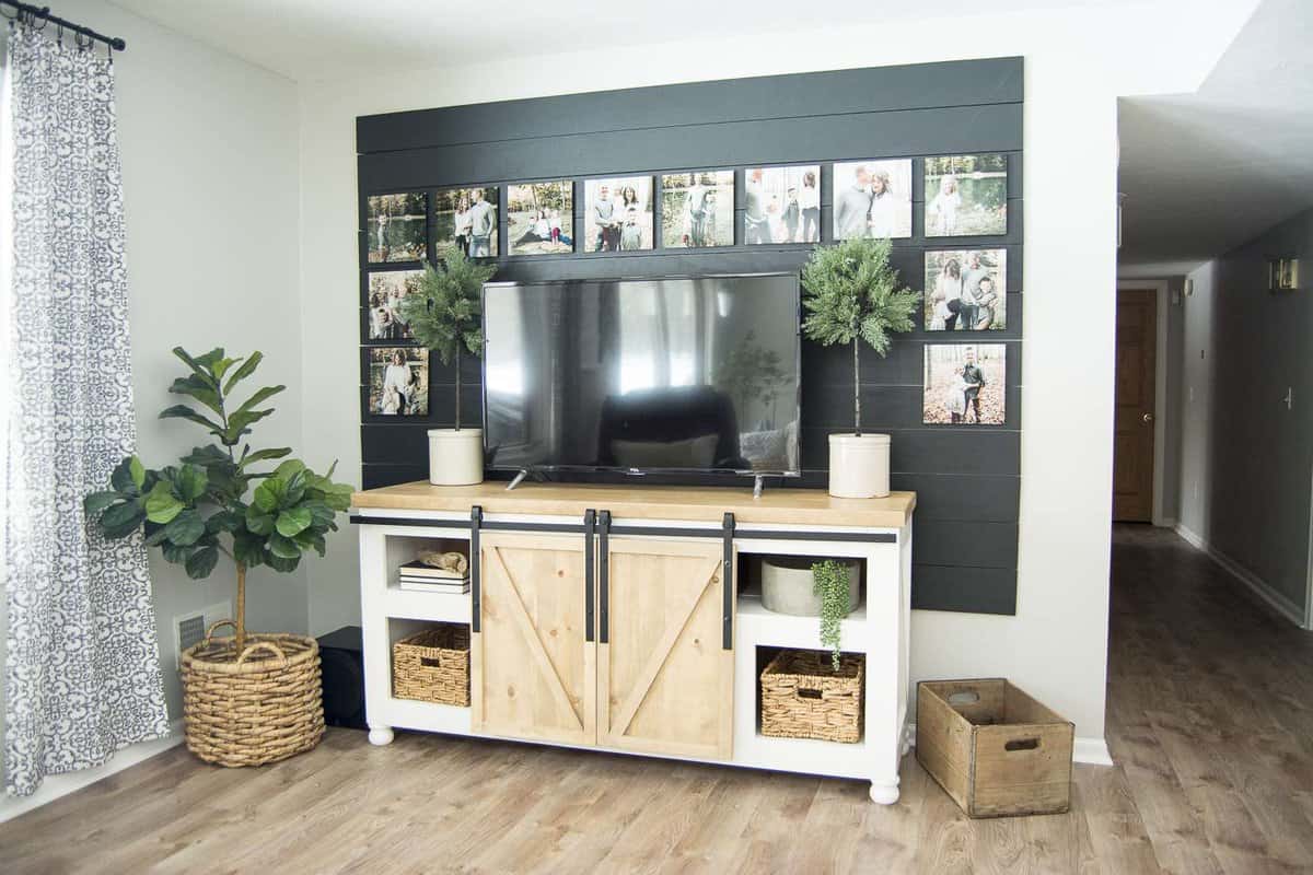 Black Shiplap Accent Wall DIY Tutorial - Grace In My Space