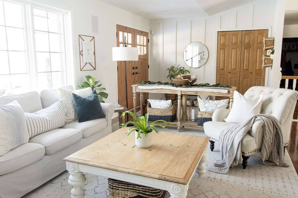 Do you need help creating a haven? Today I finish my 3 part series on how to create spaces you love by giving you decorating tips for design implementation. #fromhousetohaven #decoratingtips #homedecorating #modernfarmhouse