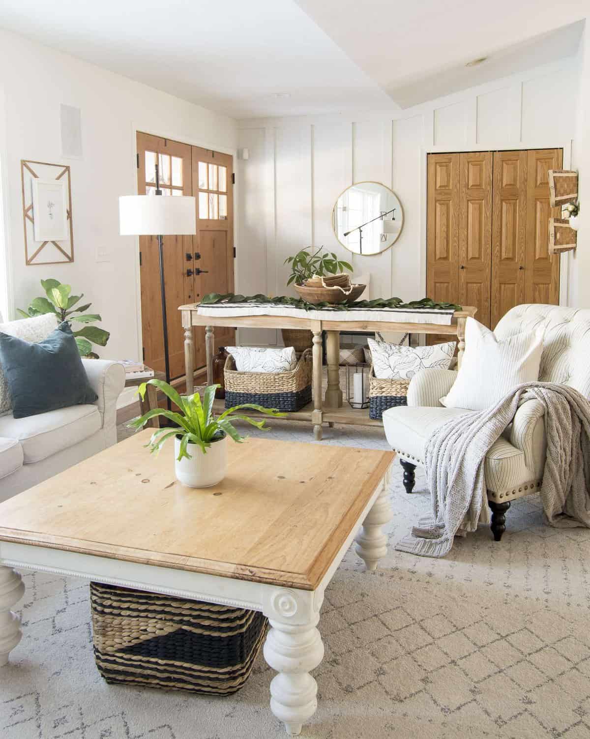 Do you need help creating a haven? Today I finish my 3 part series on how to create spaces you love by giving you decorating tips for design implementation. #fromhousetohaven #decoratingtips #homedecorating #modernfarmhouse