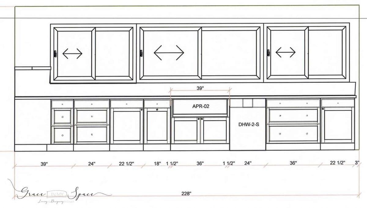 Are you designing a custom kitchen? Today I'm sharing my custom kitchen design plan to help you take first steps in the planning process. #fromhousetohaven #kitchendesign #customkitchen