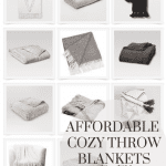 Affordable cozy throw blankets