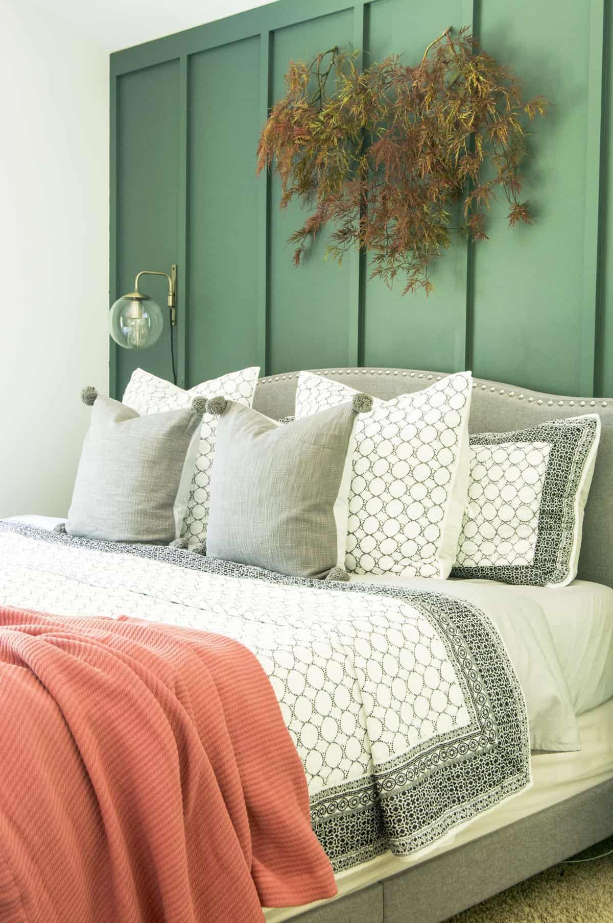 Using Fall  Bedding  In A Neutral Autumn  Bedroom Grace In 