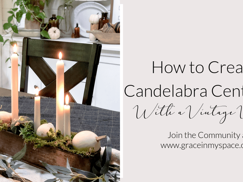 Candle Centerpiece Idea | DIY Candelabra Tutorial