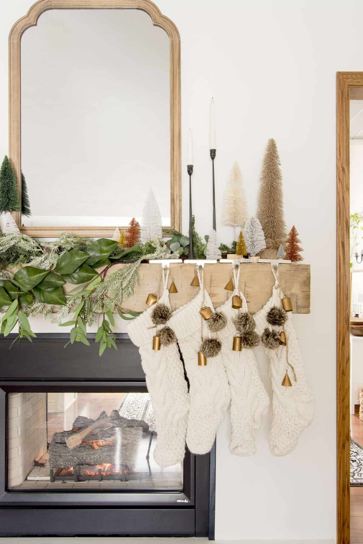 White knit Christmas stockings!