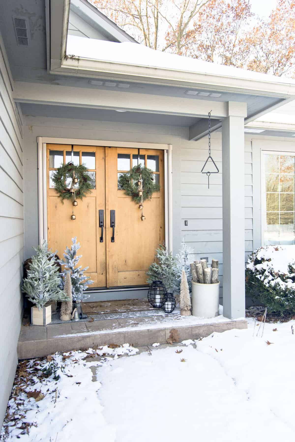 front porch christmas decorations