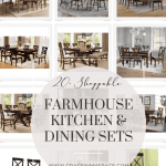 20 Farmhouse Kitchen Table Sets For, Farm Style Dining Room Table Sets