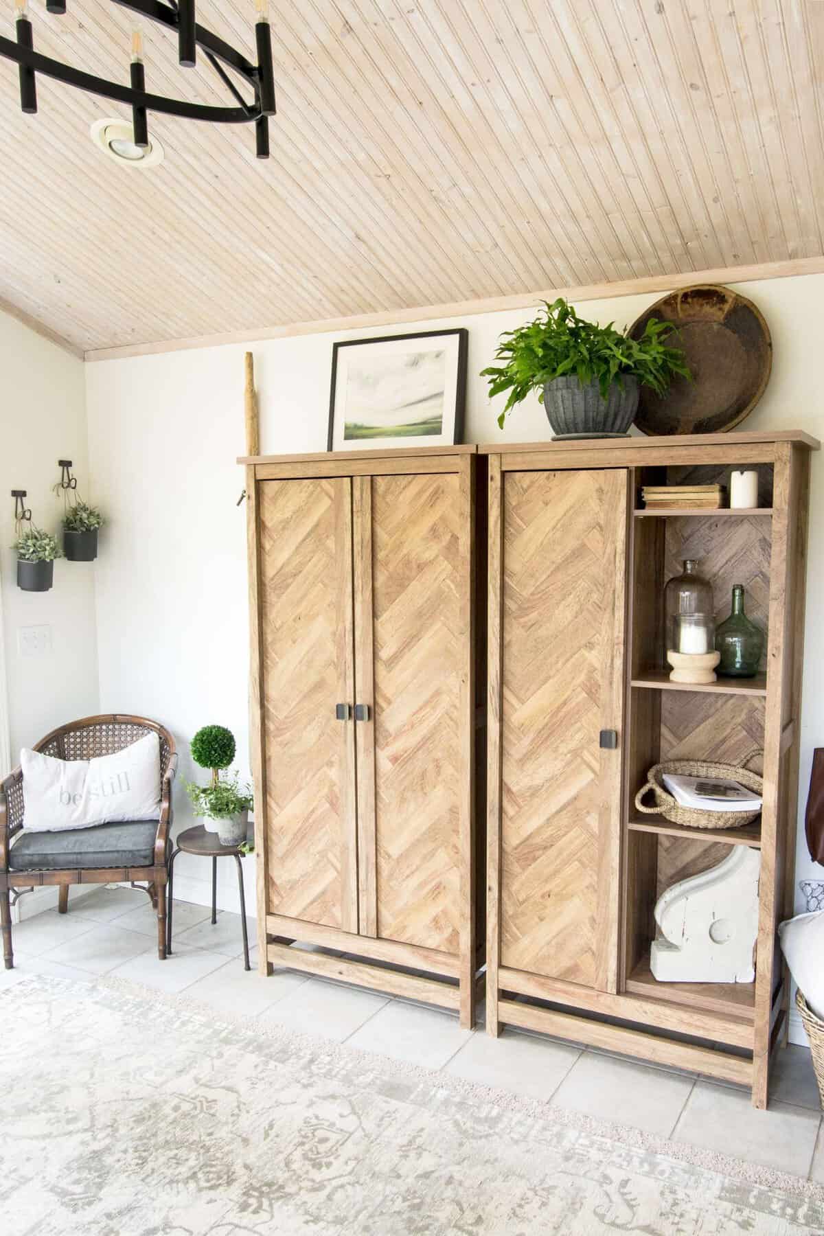 DIY Built-in Office Cabinet — Classy Glam Living