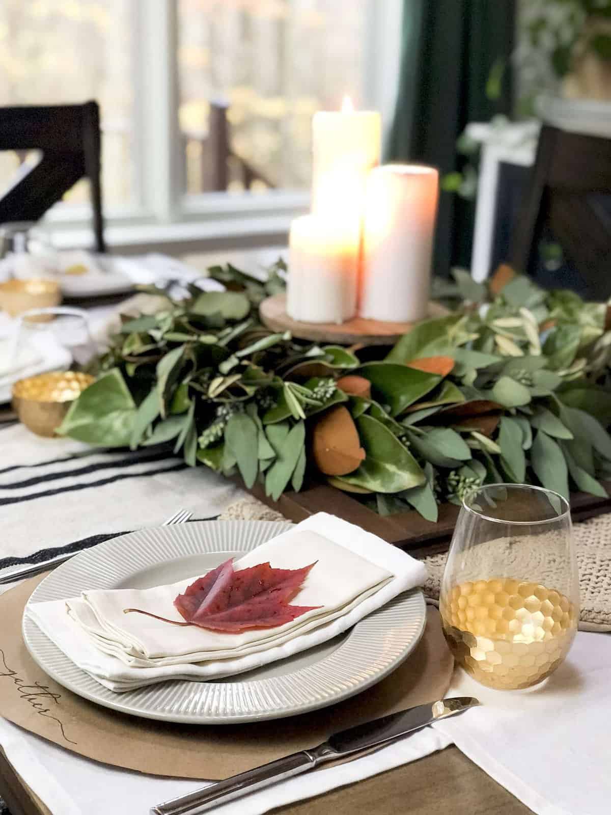 Thanksgiving table setting ideas.