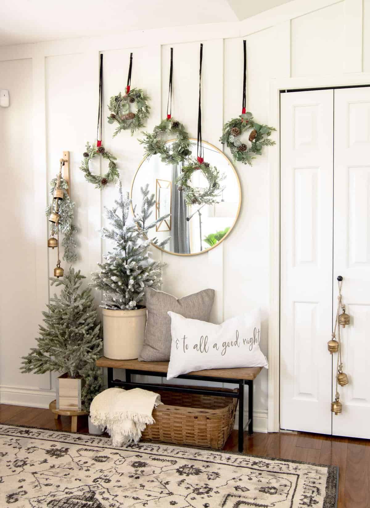 I'm excited to share my modern farmhouse Christmas decorations tour with you! Learn how to incorporate modern farmhouse style into your Christmas decor.