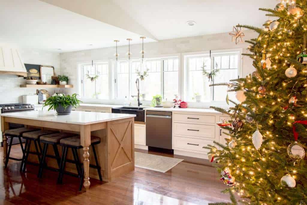 Minimal Farmhouse Kitchen Christmas Decor Grace In My Space