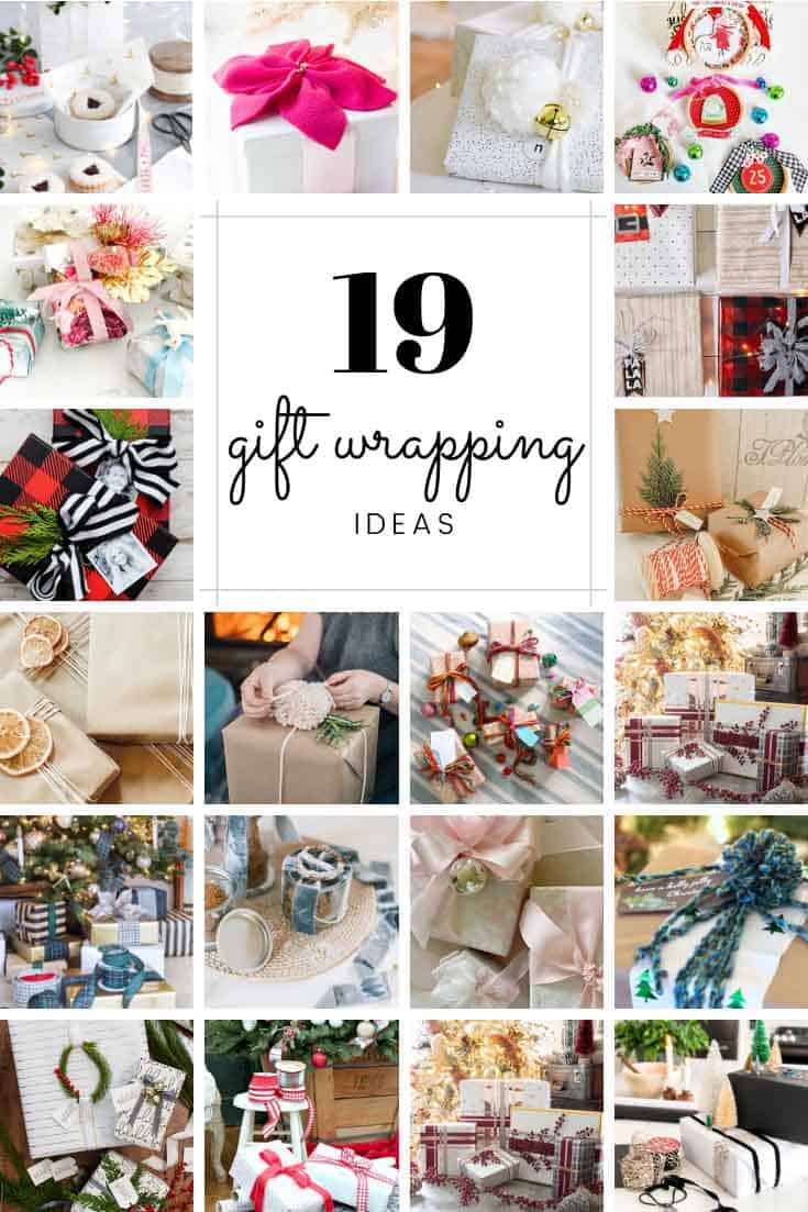 Black and white wrapping paper is timeless! Learn how to incorporate it with other designs into your simple gift wrap ideas this Christmas! 