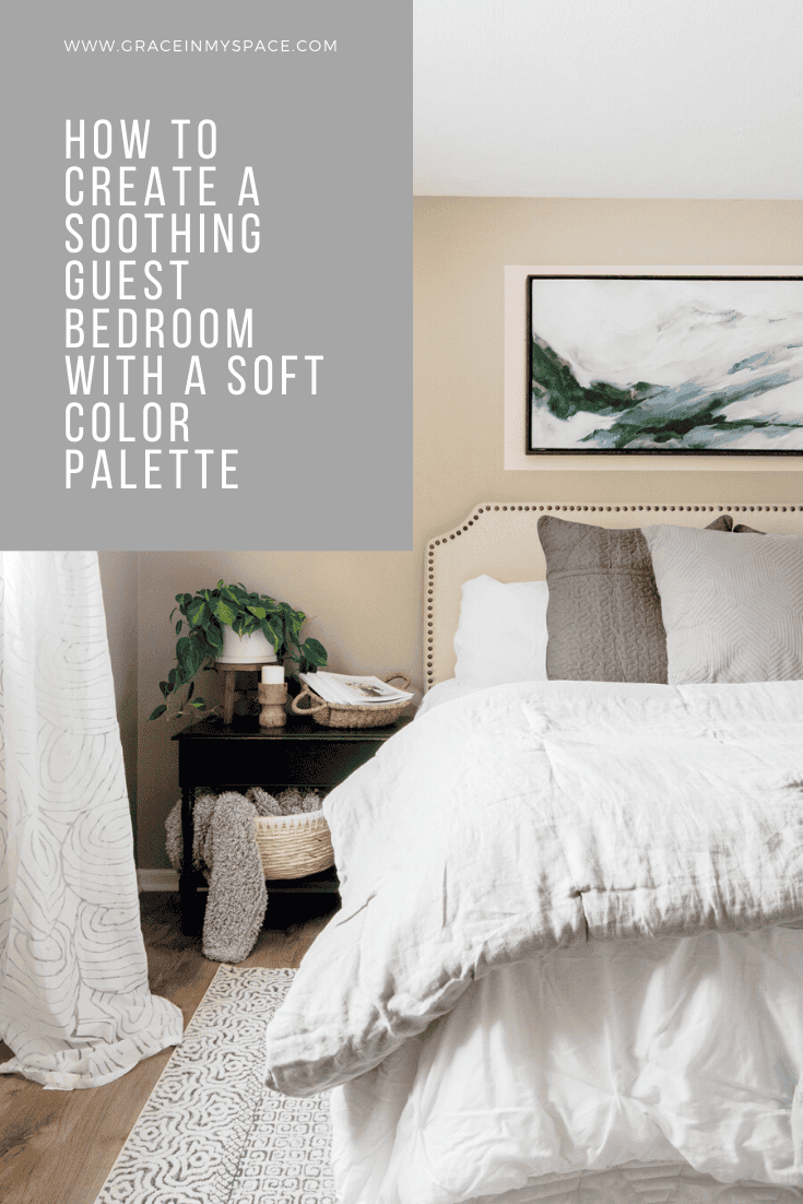 Use a soft color palette to lay the foundation for a soothing guest bedroom! See how to combine colors to create an inviting and relaxing space for guests. 