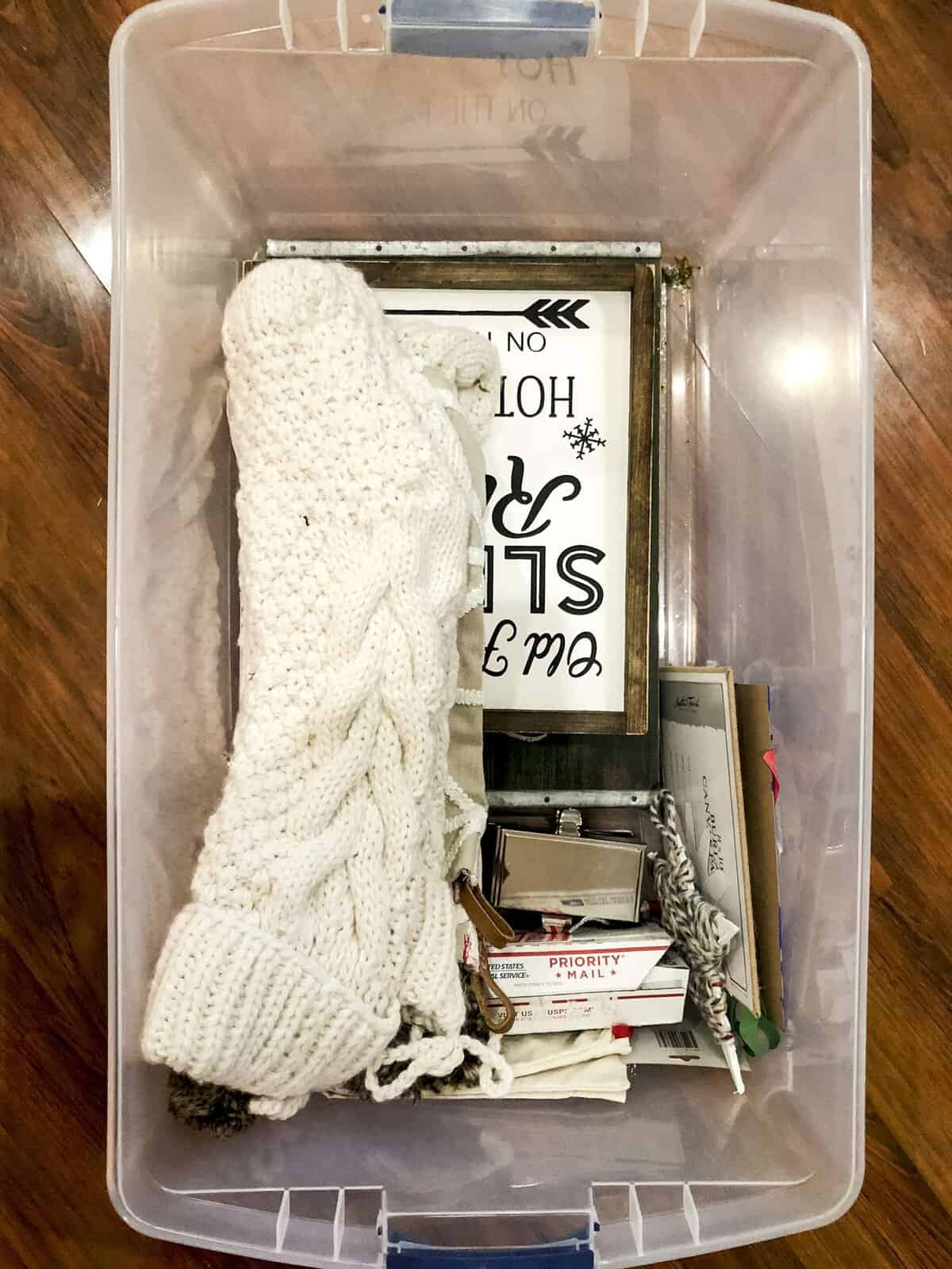 Christmas storage ideas.