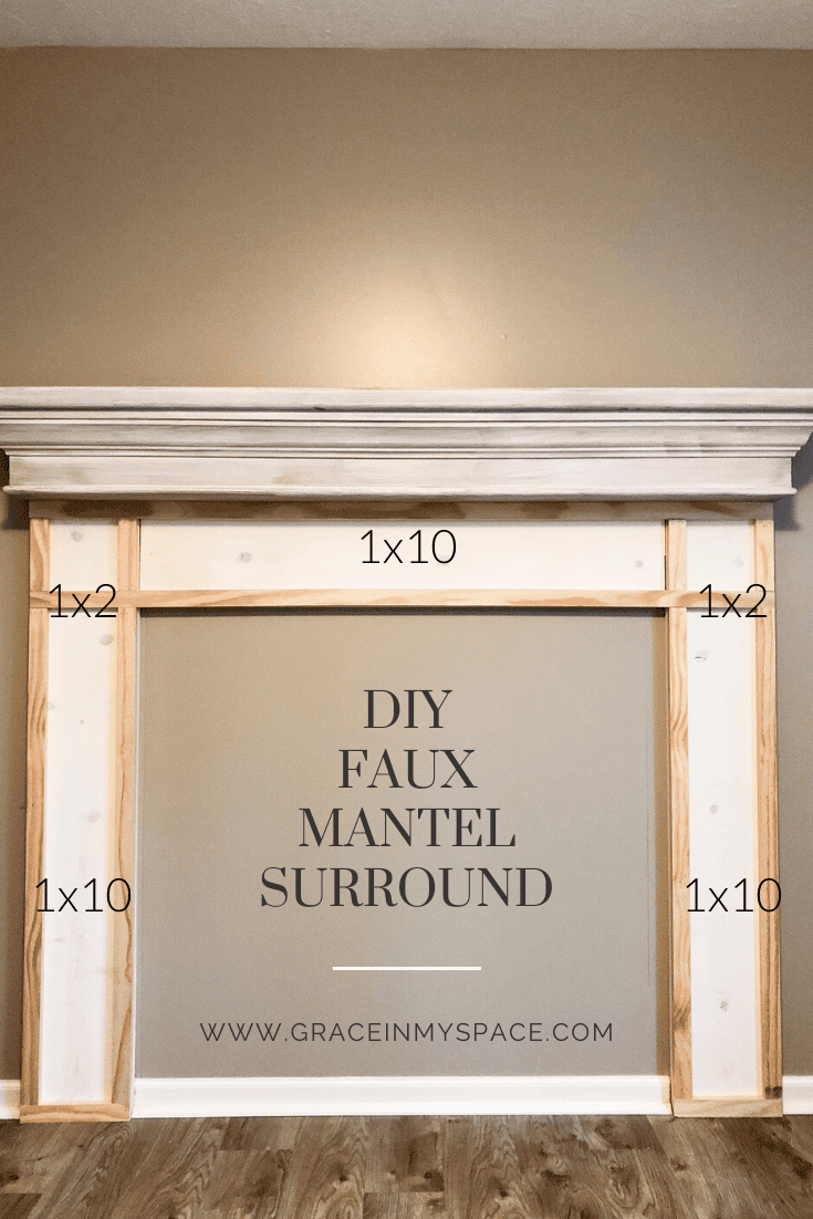 DIY Faux Fireplace Mantel Plans