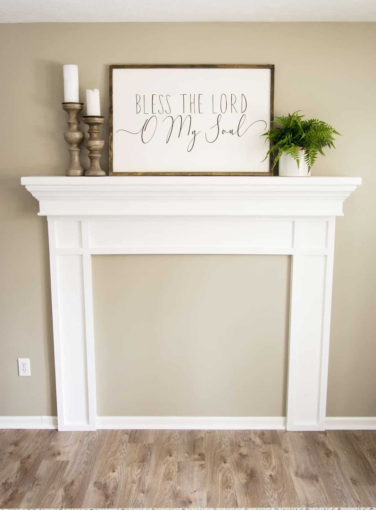 DIY Fireplace mantel plans