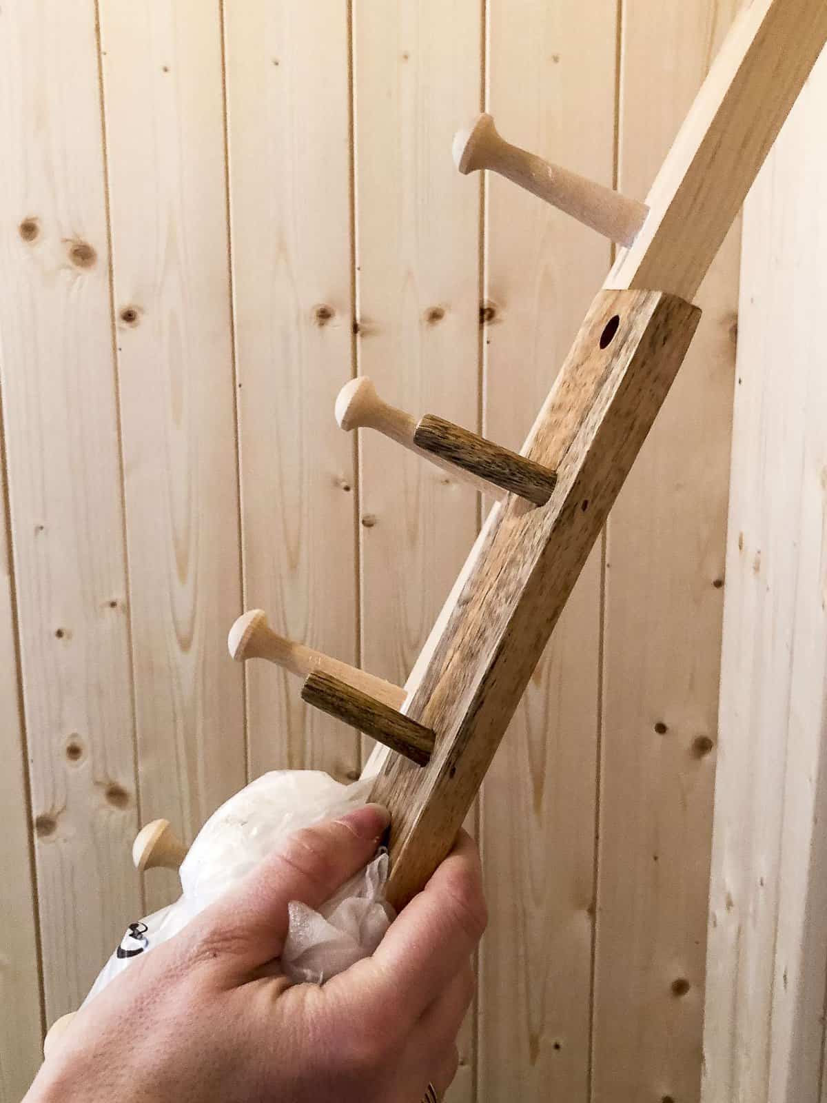 How to Make a Wooden Peg Rack with Shaker Pegs - Grace In My Space