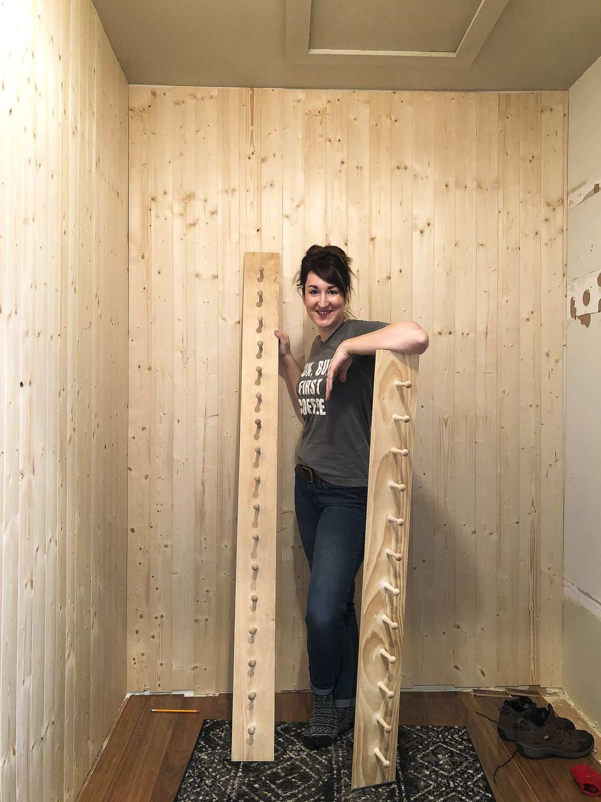 How to Build a Shaker Peg Shelf In Place 