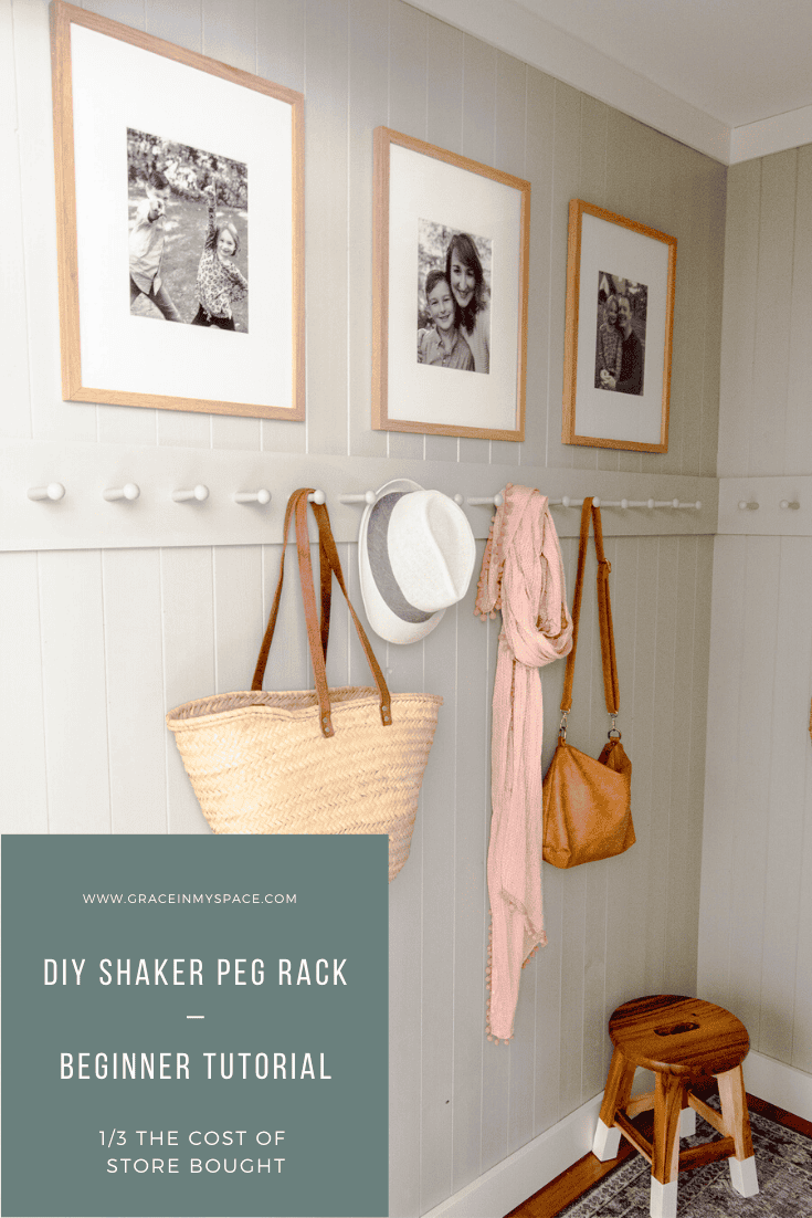 How to Make a Wooden Peg Rack with Shaker Pegs Grace In My Space