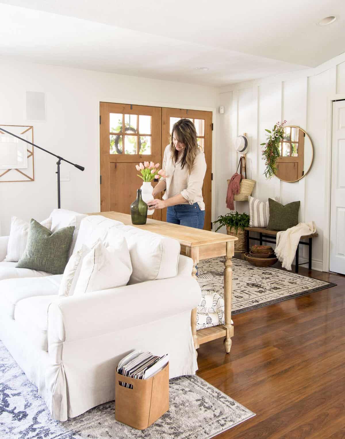 Decorating on a budget by shopping your home.