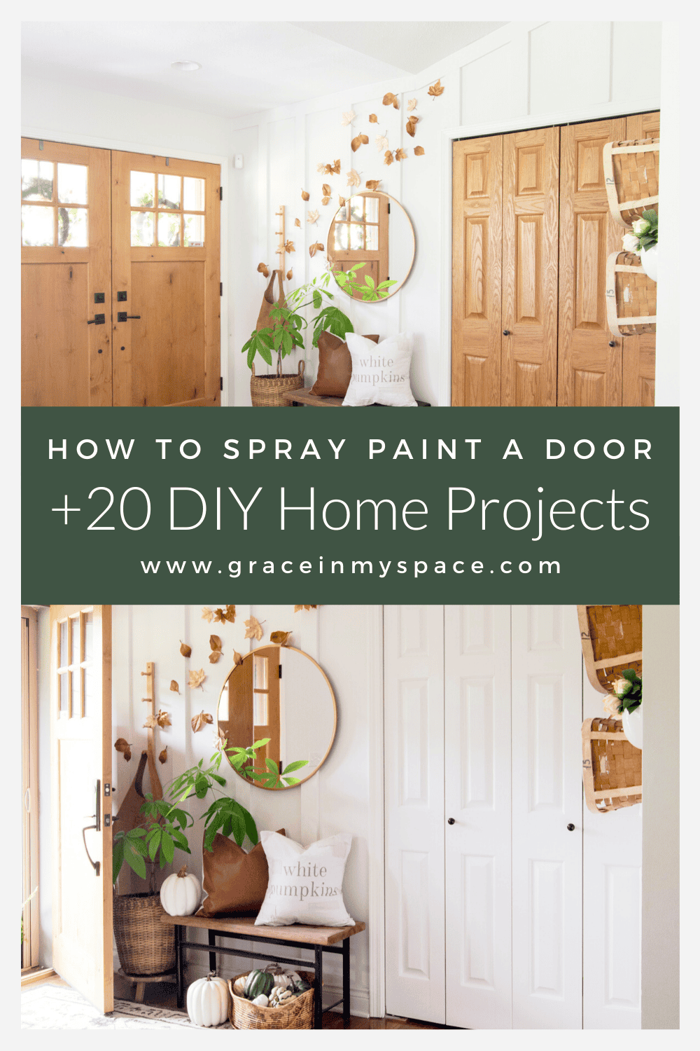 How to spray paint interior doors.