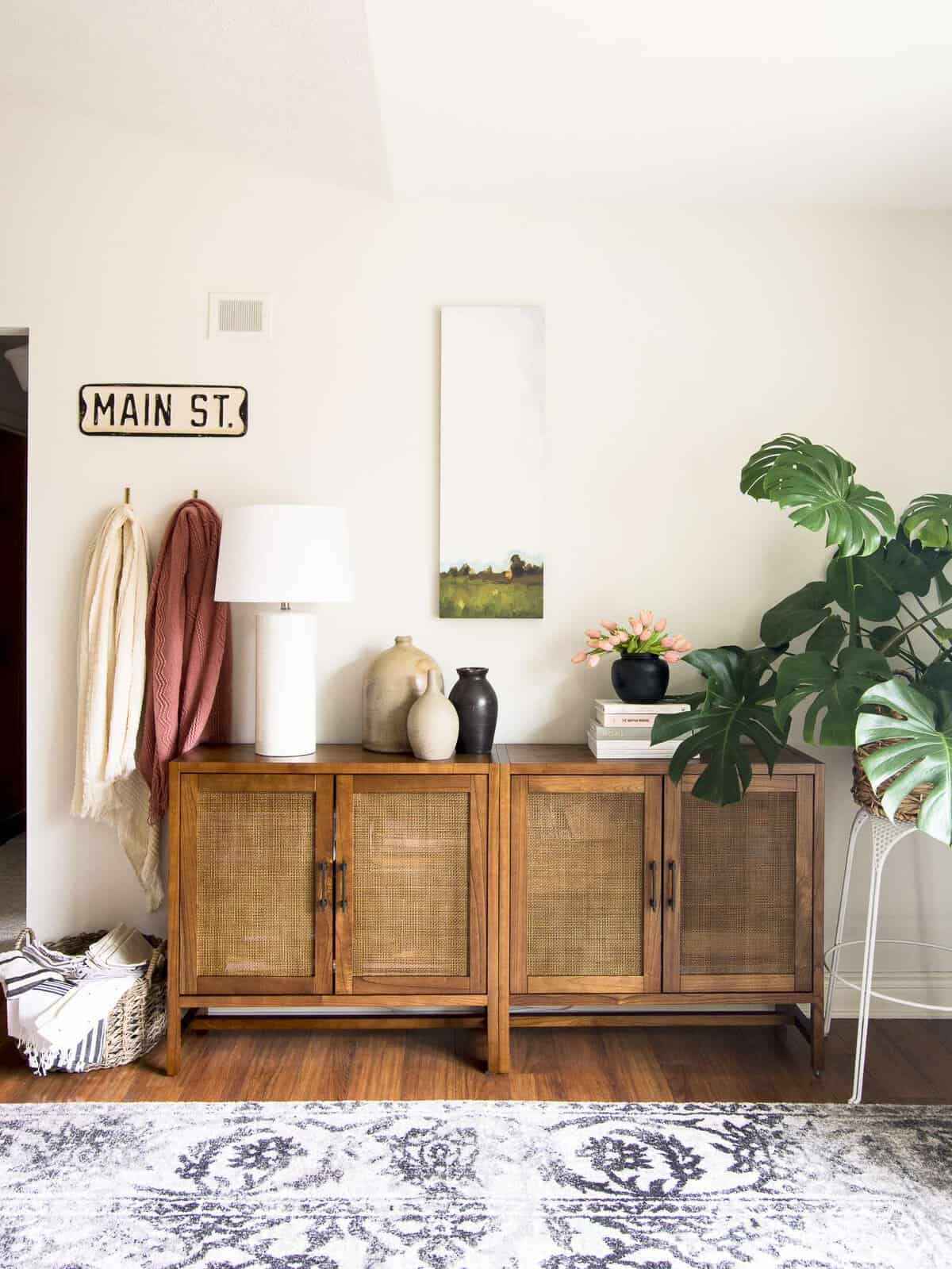 Living Room Storage Cabinet | Get the Look for Less - Grace In My Space