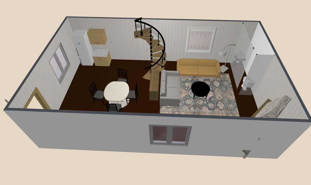 Guest house rendering