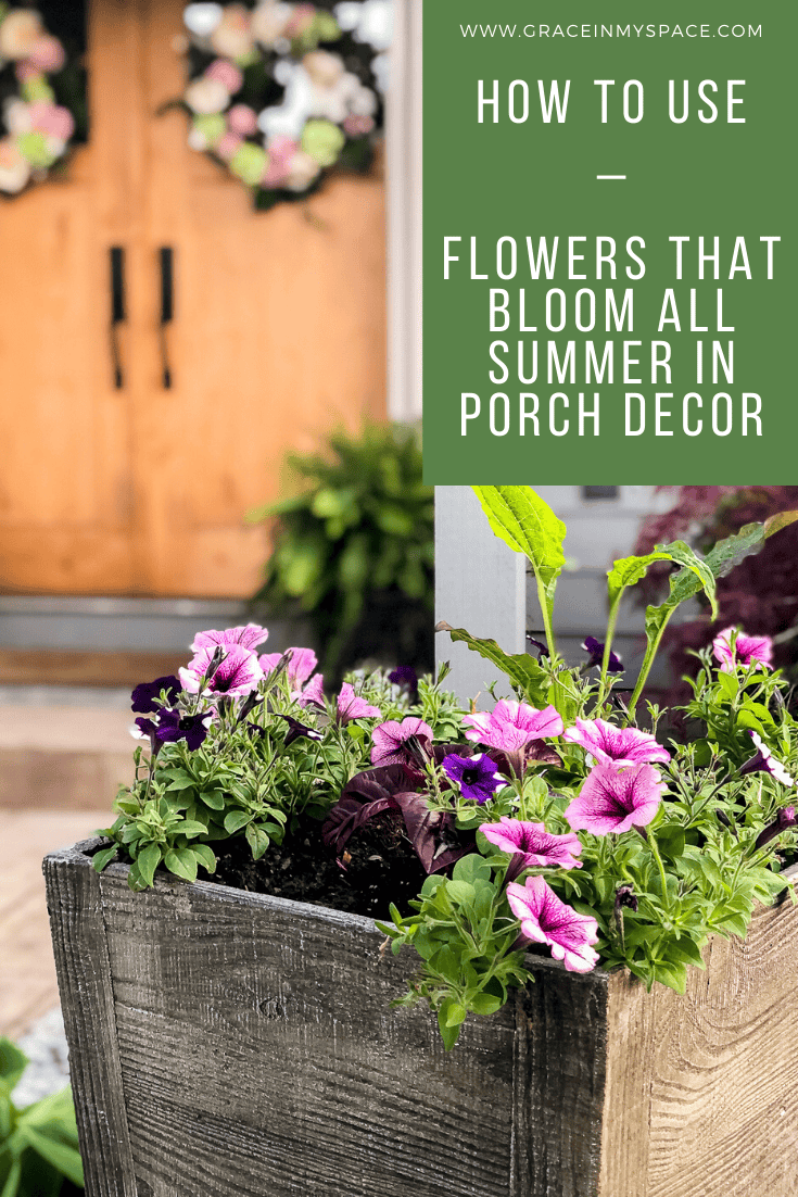 How to Use Flowers that Bloom All Summer in Your Porch Decor