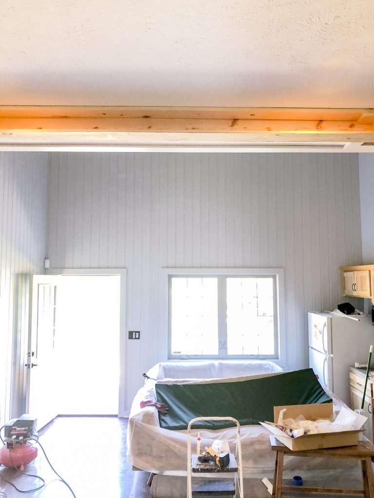 Installing ceiling beams