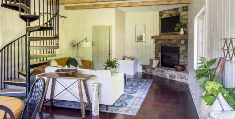Modern rustic guesthouse remodel reveal