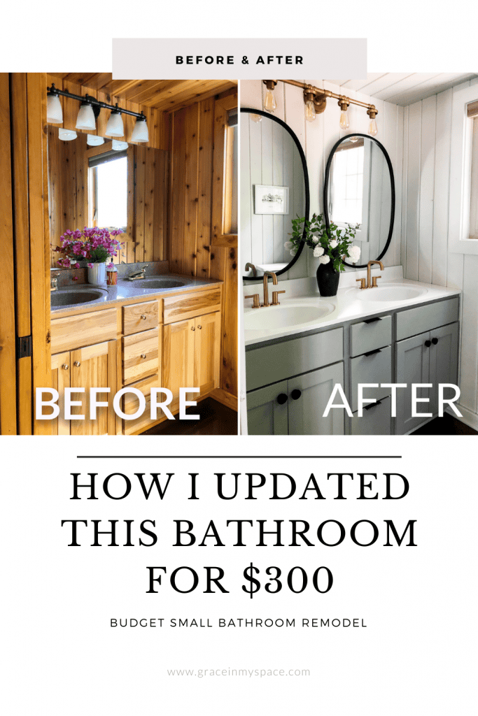 Budget Small Bathroom Remodel for $300 - Grace In My Space