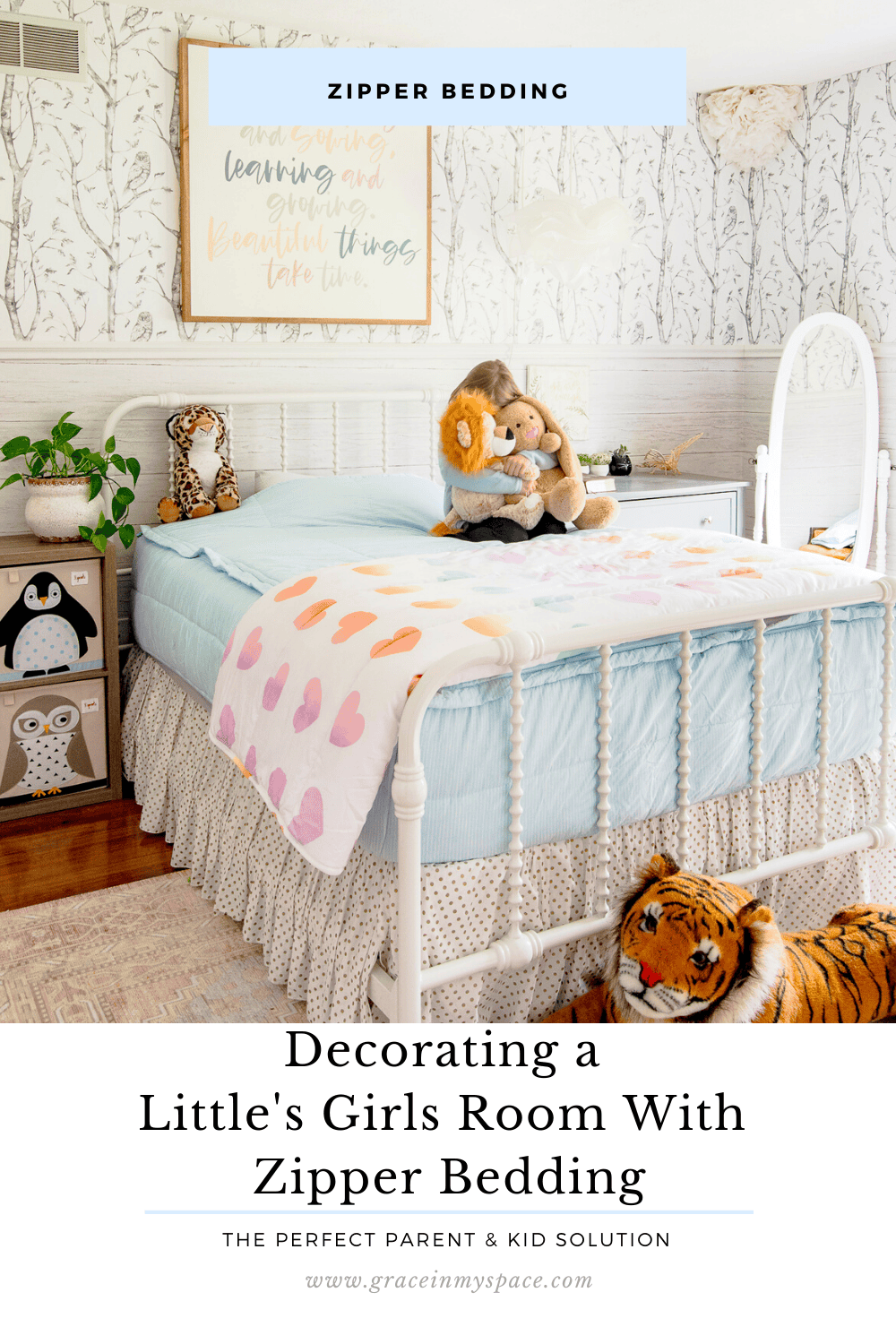 Decorating a Little Girl’s Room with Zipper Bedding