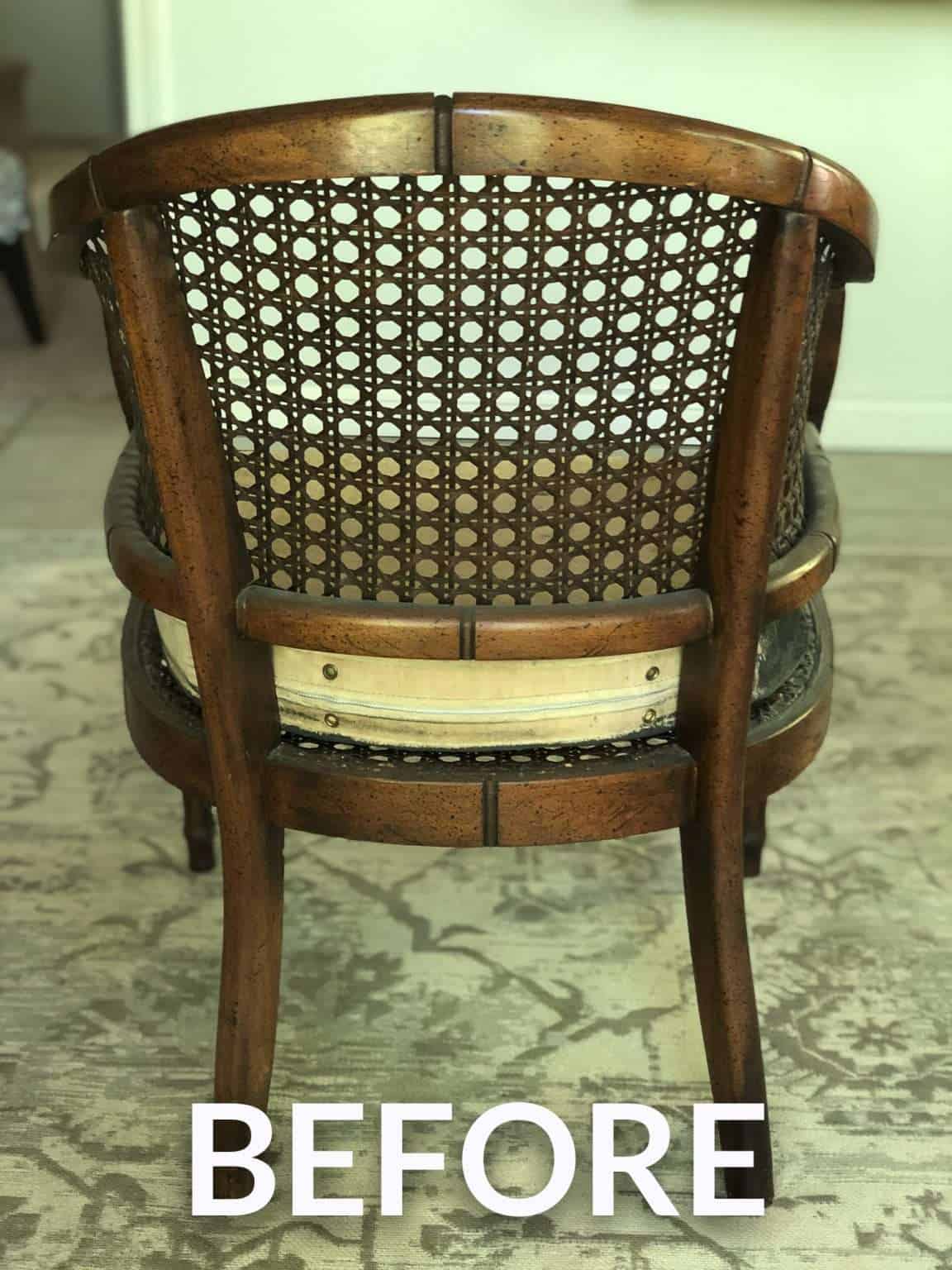 How to Refinish a Cane Armchair - Grace In My Space