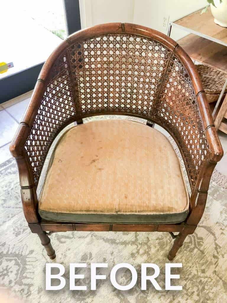 How To Refinish A Cane Armchair Grace In My Space