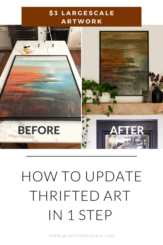 How to Update Thrifted Art in One Step
