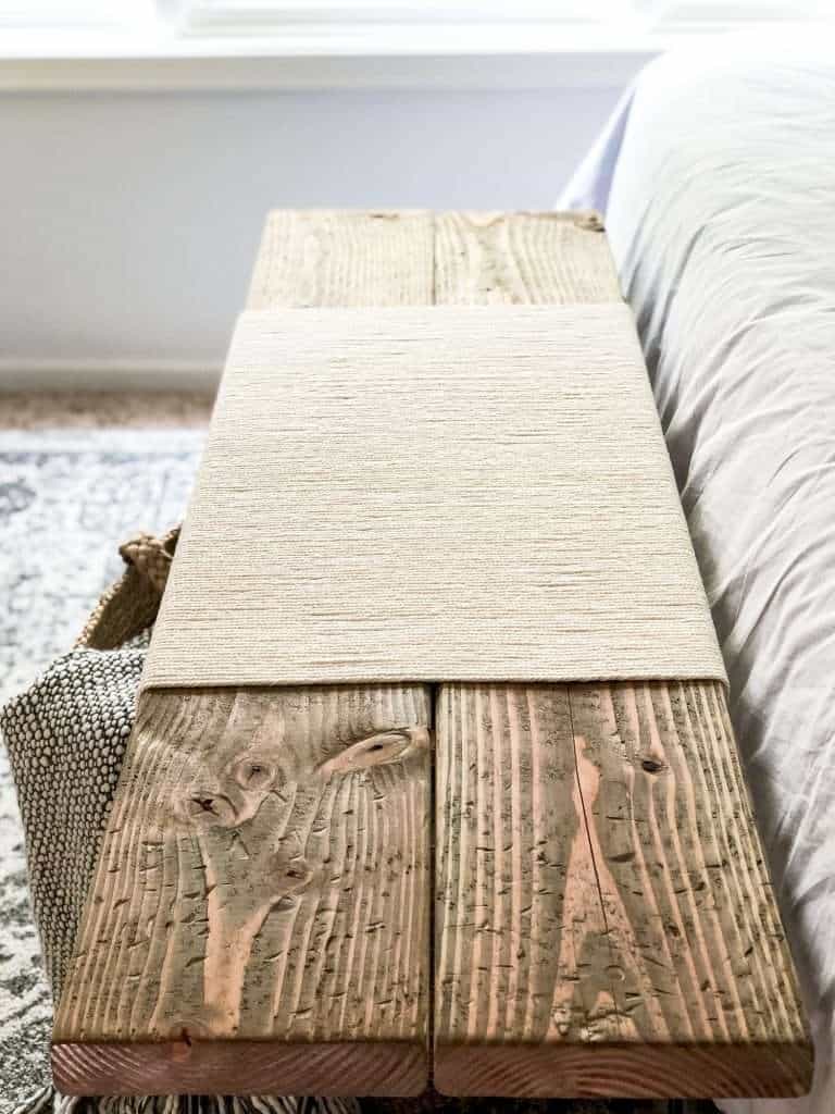 Bench plans for DIY woven bench