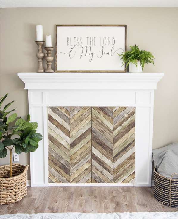 Chevron wood pattern