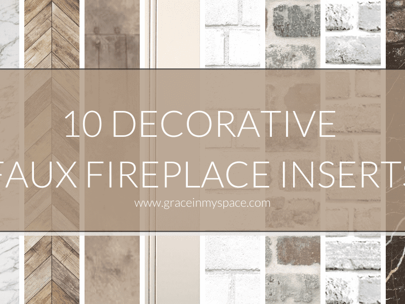 10 Decorative Options for a Fake Fireplace Insert
