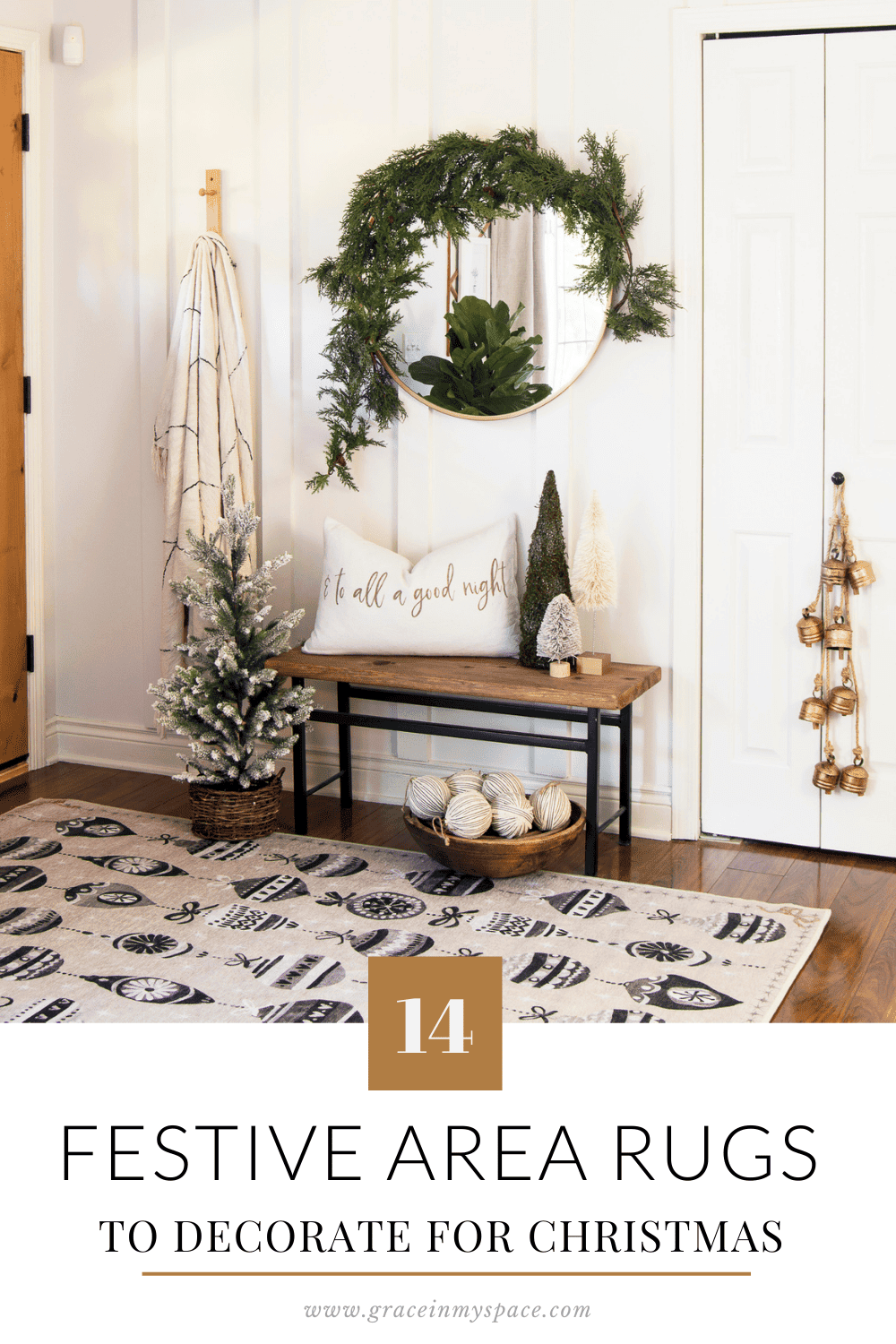 Festive Entryway Christmas Area Rugs Grace In My Space