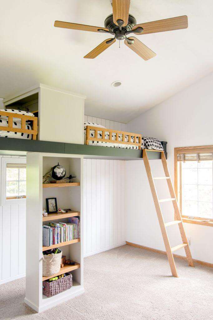 Shiplap tutorial from a boy's room.