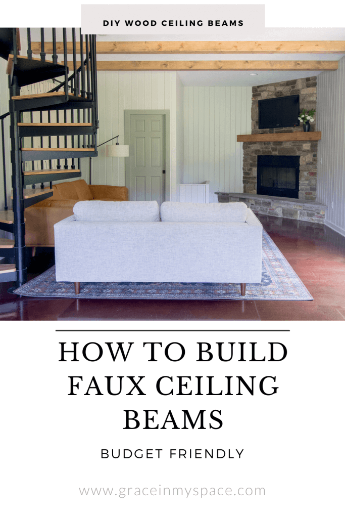 Faux ceiling beam tutorial.